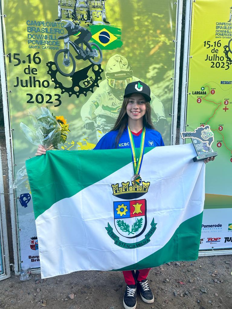 Campeã Brasileira de Downhill em Pomerode, Santa Catarina