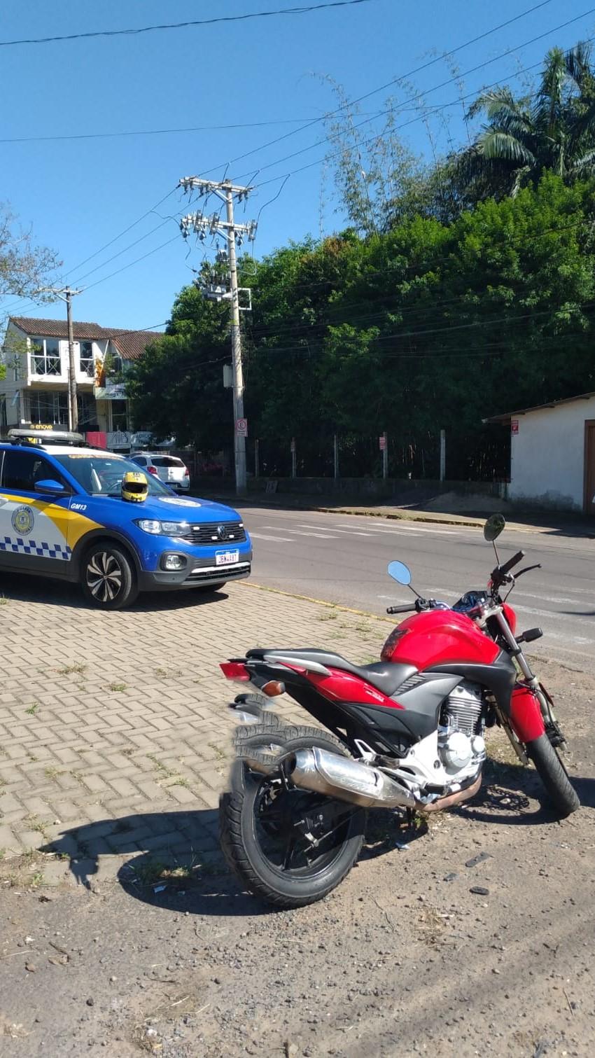 Moto apreendida pela GM com mais de R$21 mil em multas