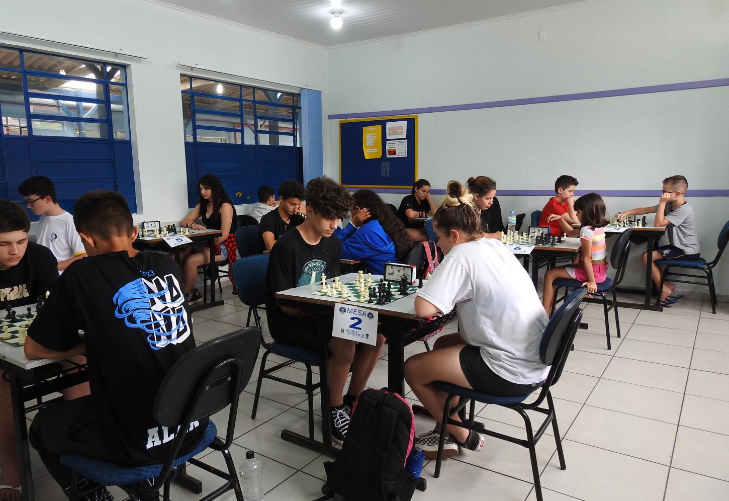 Torneio de Xadrez Escolar movimentou o sábado