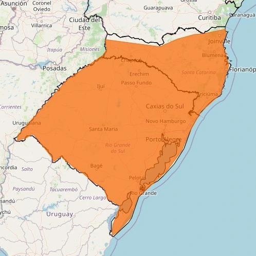 Alerta para chuva forte