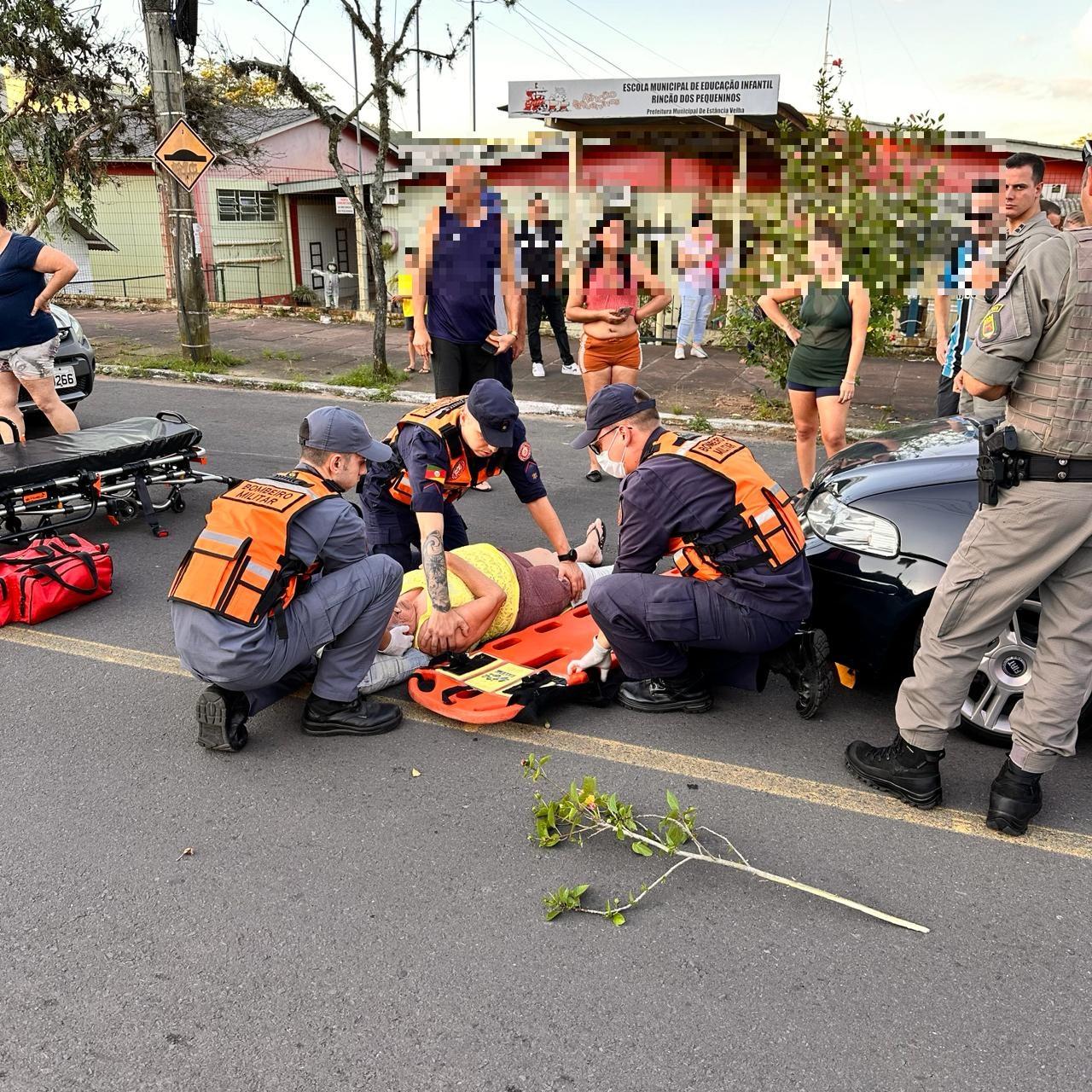 Atropelamento no bairro Rincão