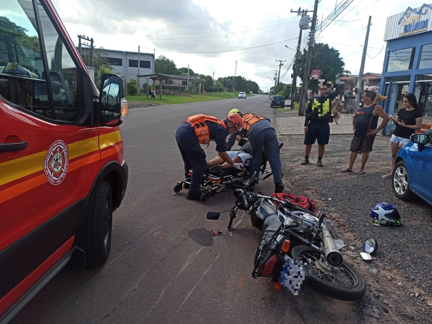 Colisão entre duas motos deixa um ferido