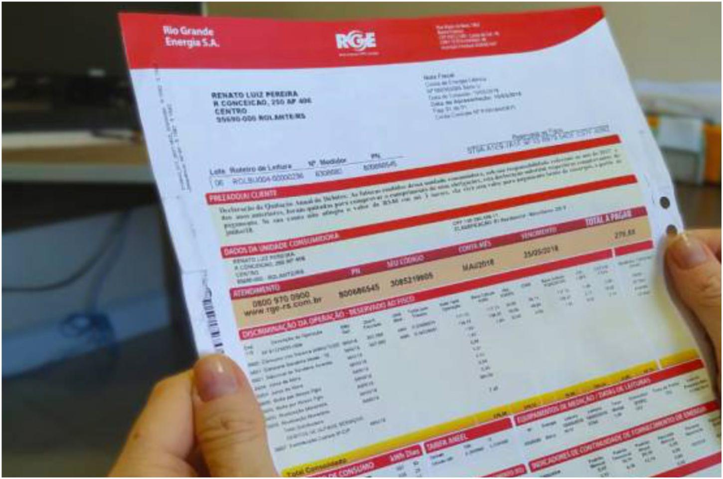RGE Sul alerta para golpes na conta de luz