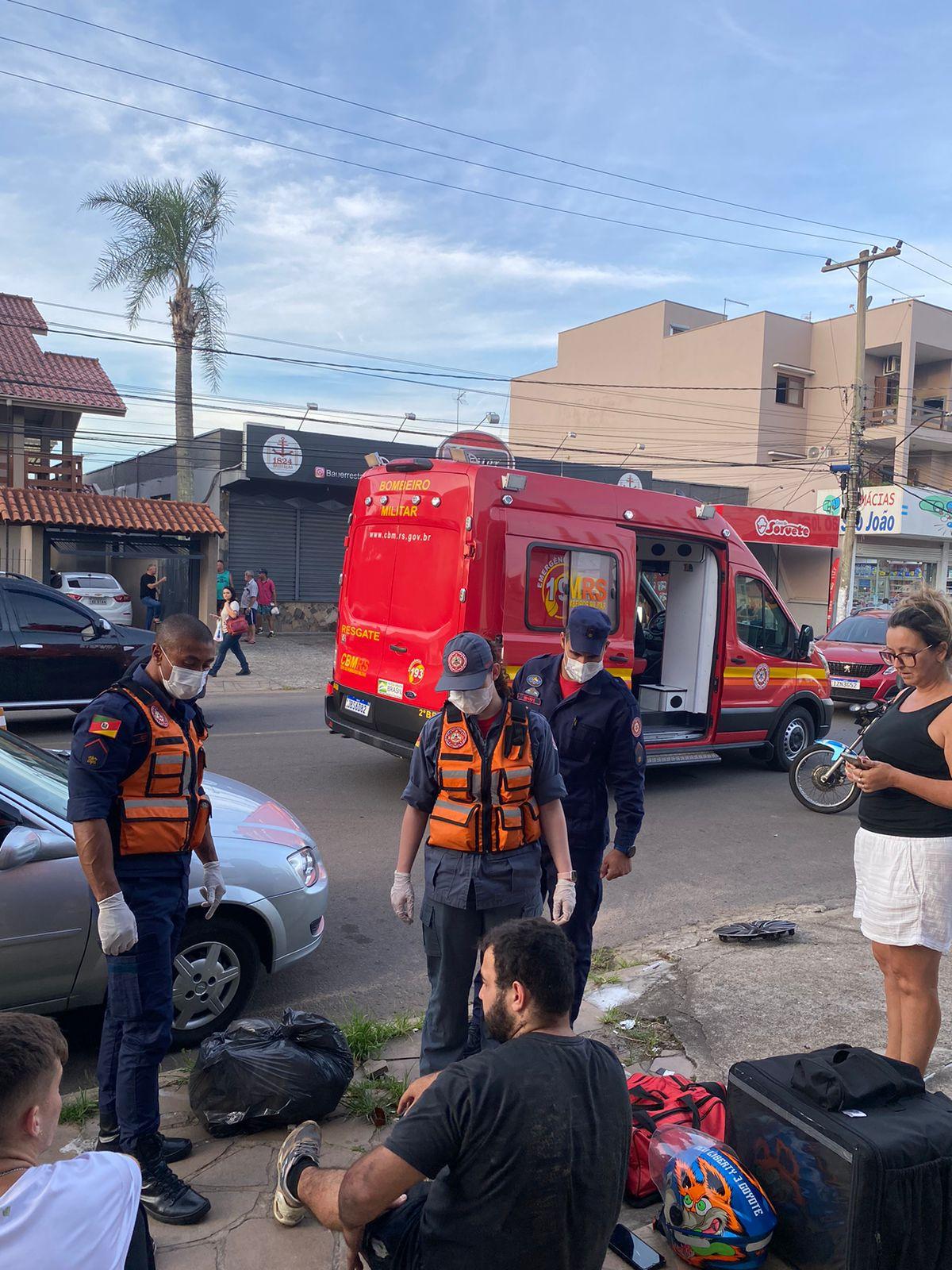 Acidente envolve carro e moto no Rincão