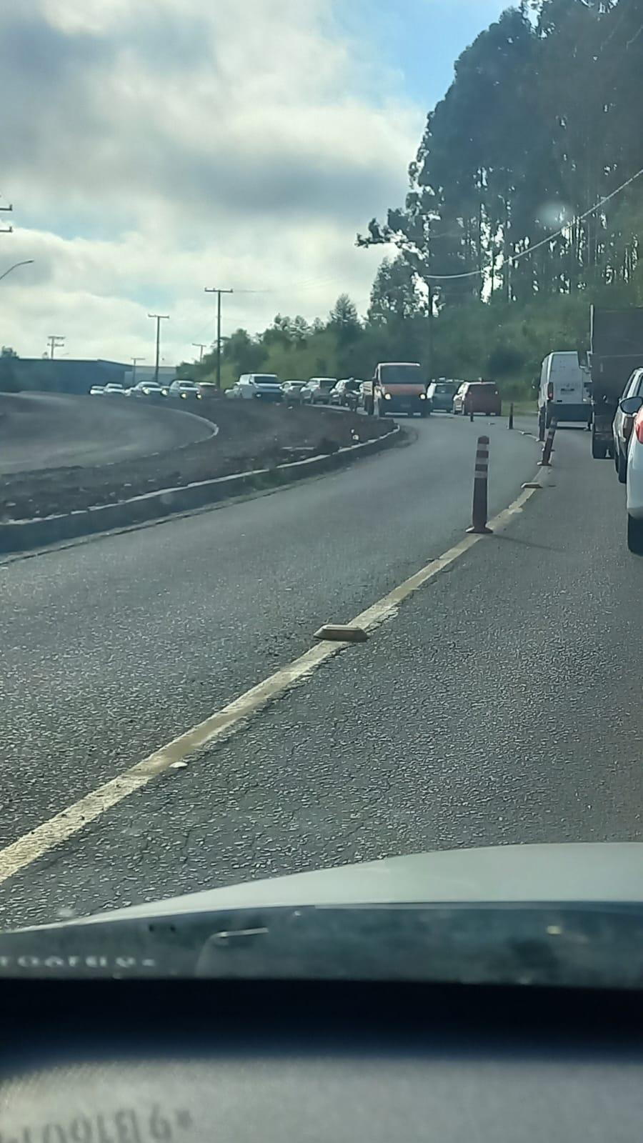 Teve congestionamento na avenida Presidente Vargas nesta quarta