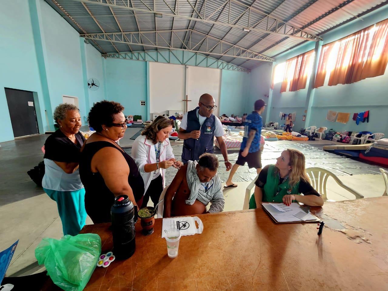 Estância Velha disponibiliza vacinas nos abrigos