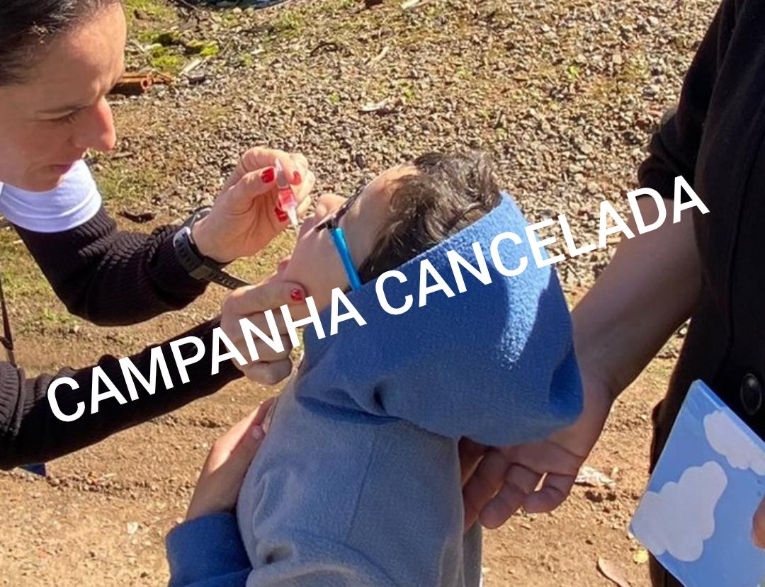 Município cancela campanha de vacinação contra Polio