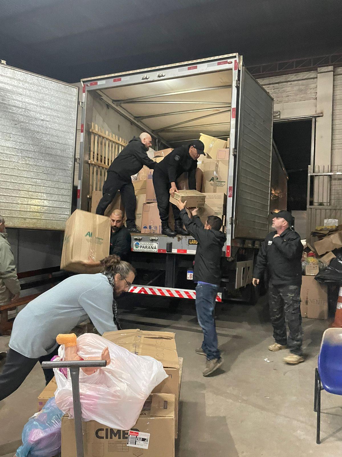 Município recebe donativos de São Lourenço do Oeste*