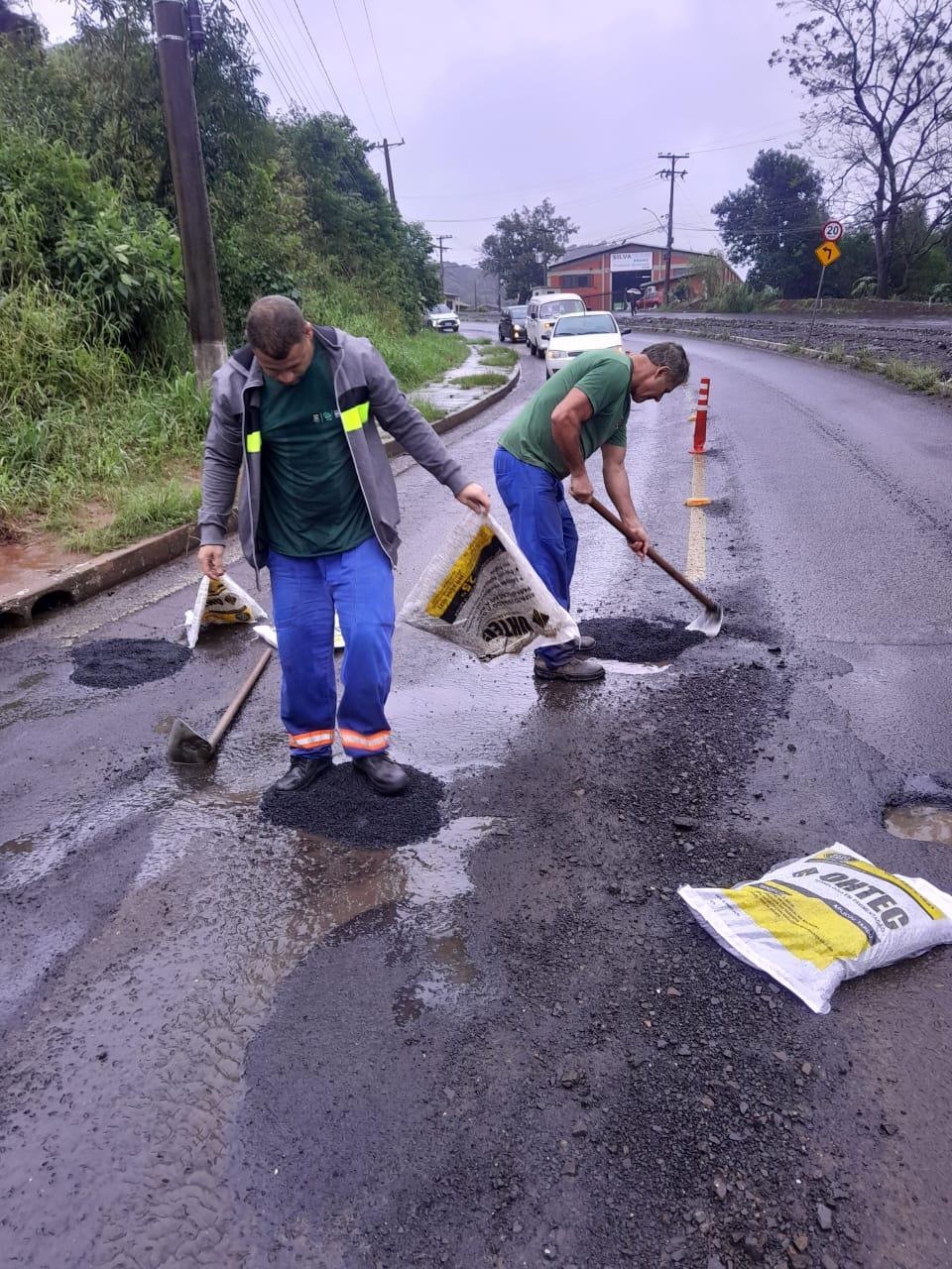 Município teve reparos em vias