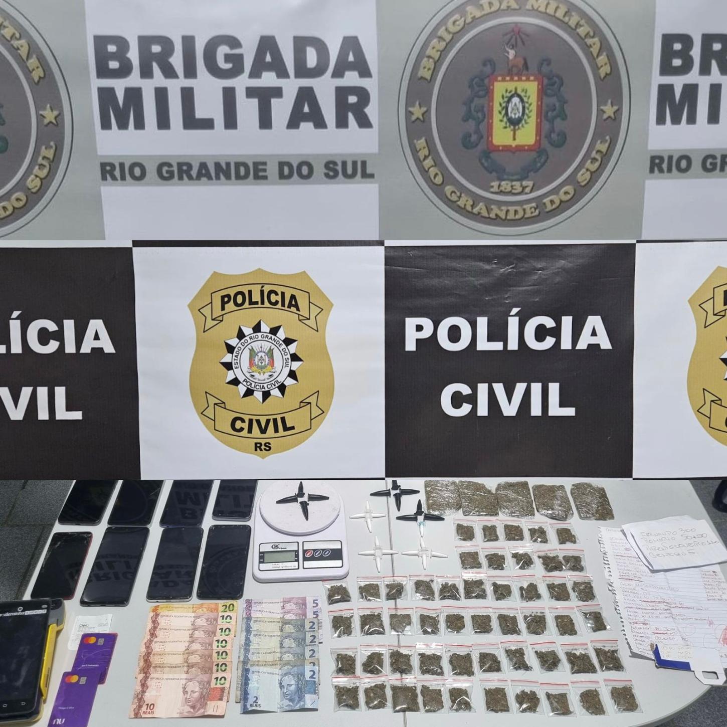 Prisão por tráfico de drogas no bairro Campo Grande