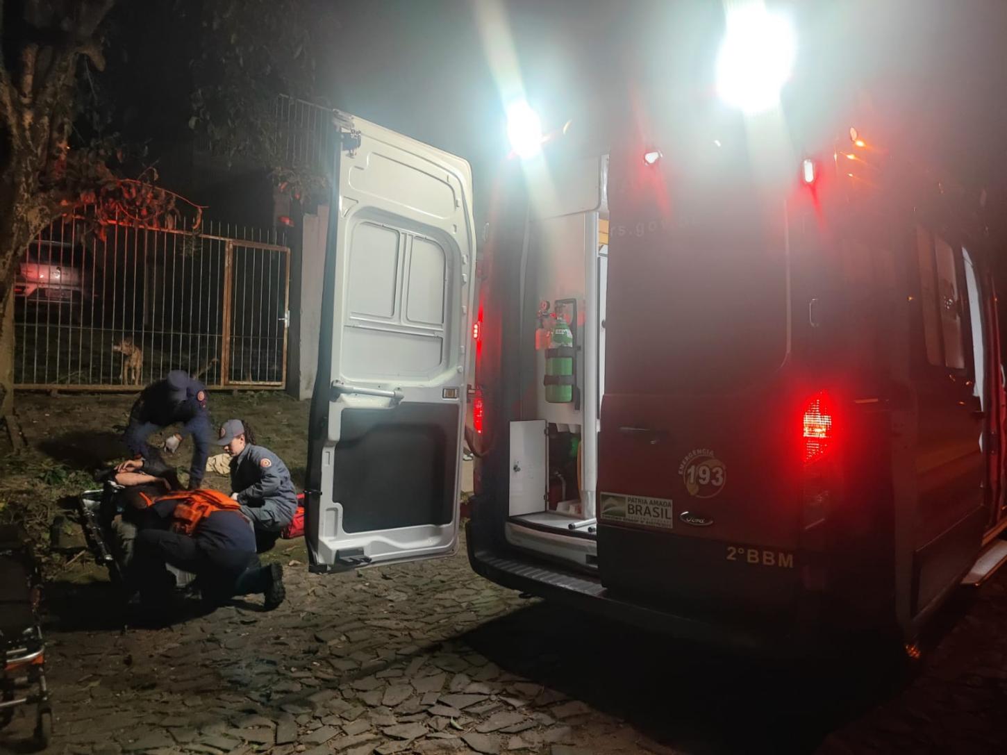 Vítima inconsciente após queda no Sol Nascente