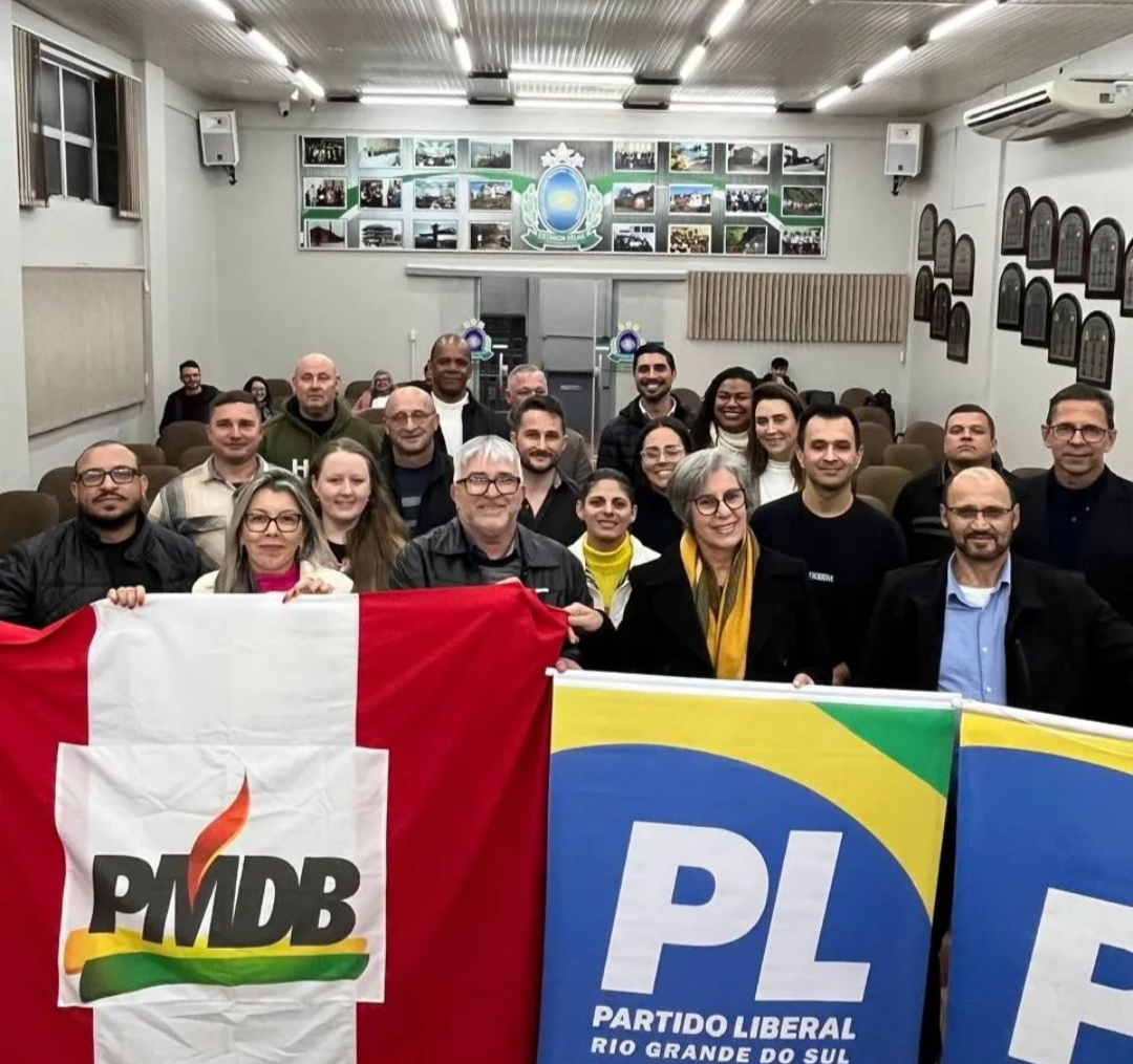 MDB e PL se aliam em Estância Velha e lançam pré-candidatos à prefeita e vice