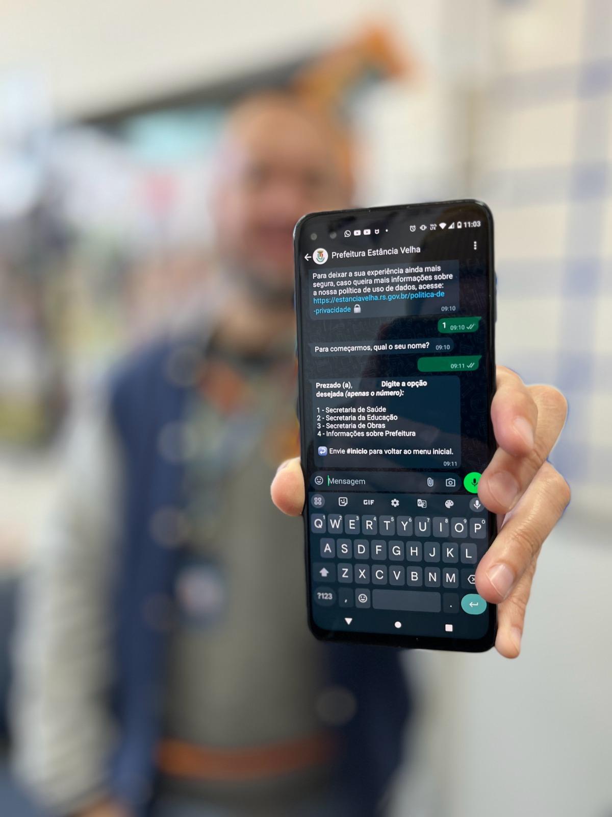 Foram registrados 533 atendimentos via WhatsApp disponibilizado pela prefeitura