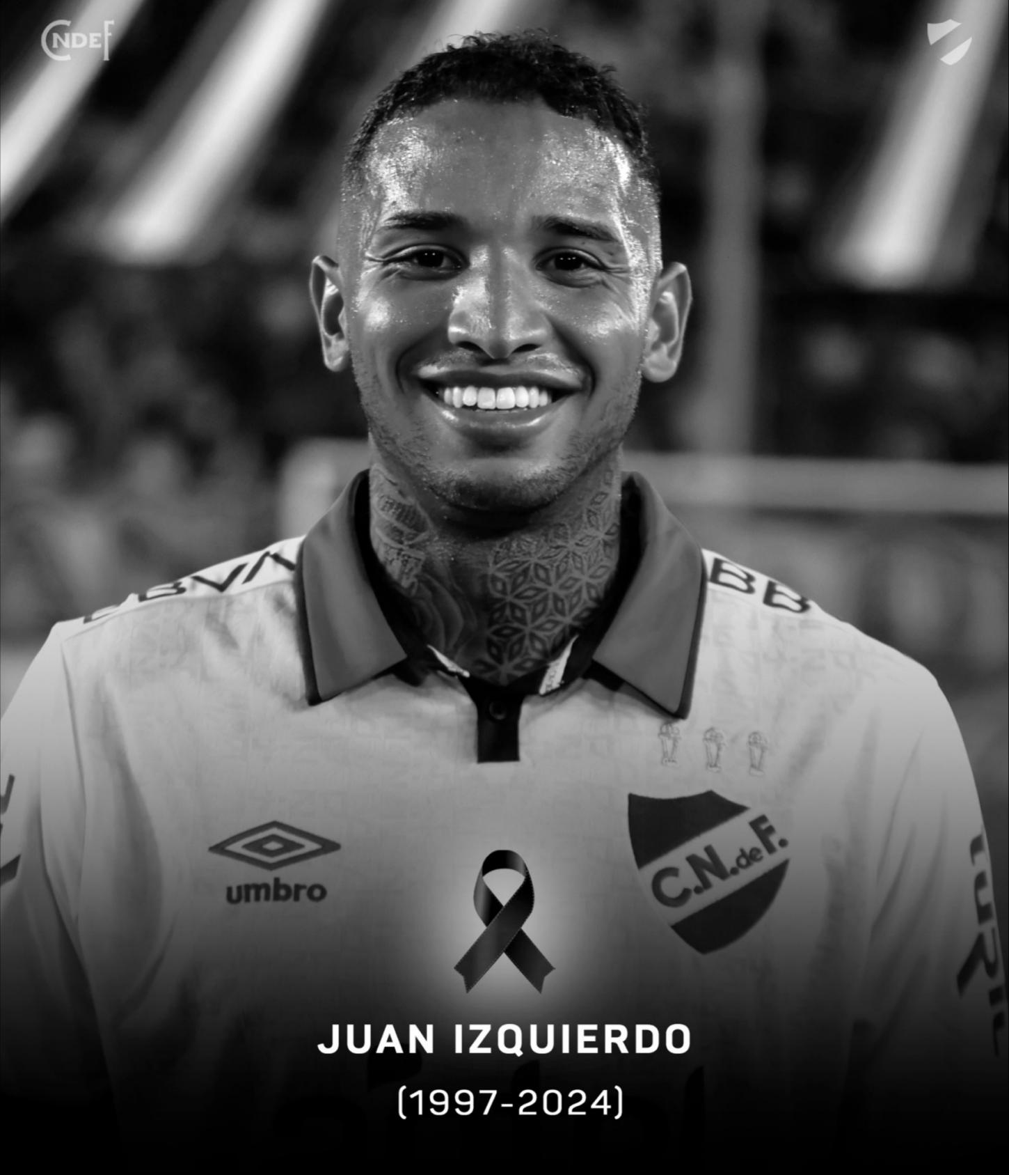 Futebol se despede do jogador Juan Izquierdo
