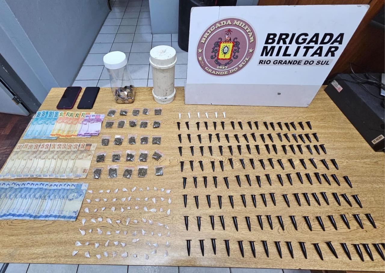 BM apreende drogas em Estância Velha
