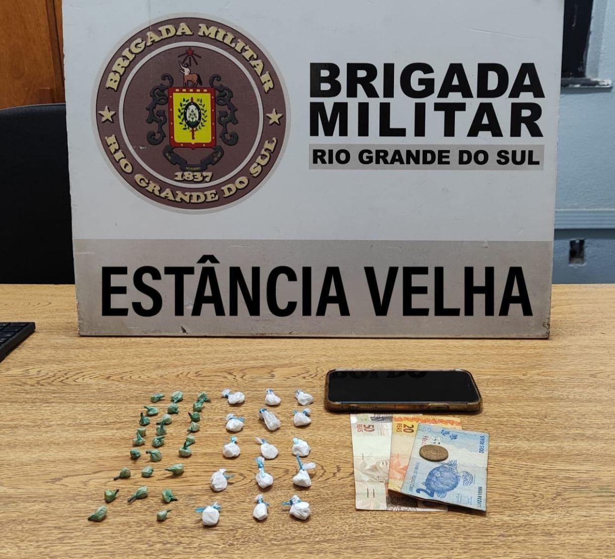 Prisão em flagrante por tráfico de drogas em Estância Velha