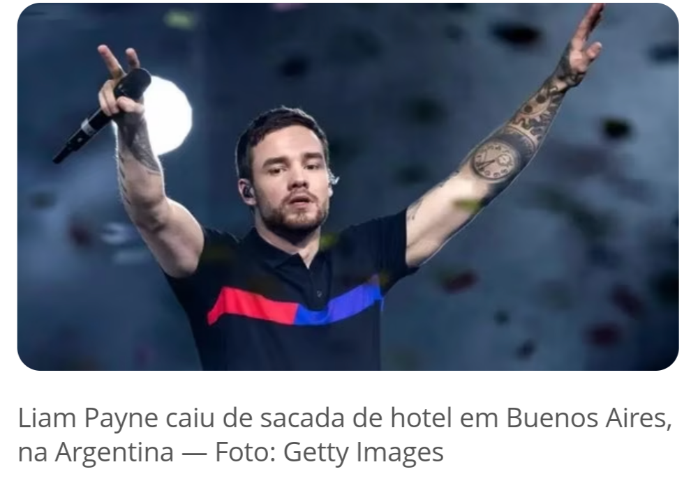 Liam Payne, ex integrante da banda Onde Direction morreu aos 31 anos