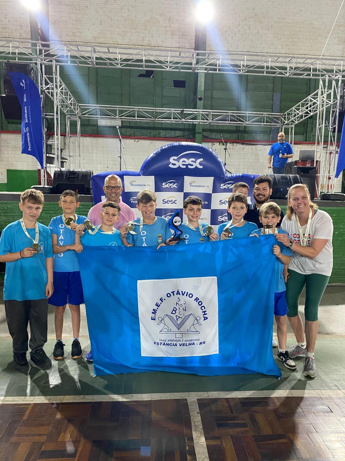 Evento de encerramento da 30ª edição da Olimpíada Escolar de Estância Velha