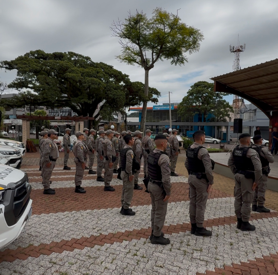 Lançamento da Operação Papai Noel na área da 4ª Companhia do 32º BPM em Estância Velha