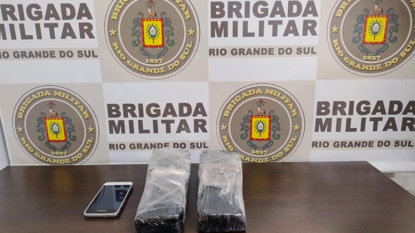 Brigada Militar prende homem e apreende 2 kg de maconha em Ivoti