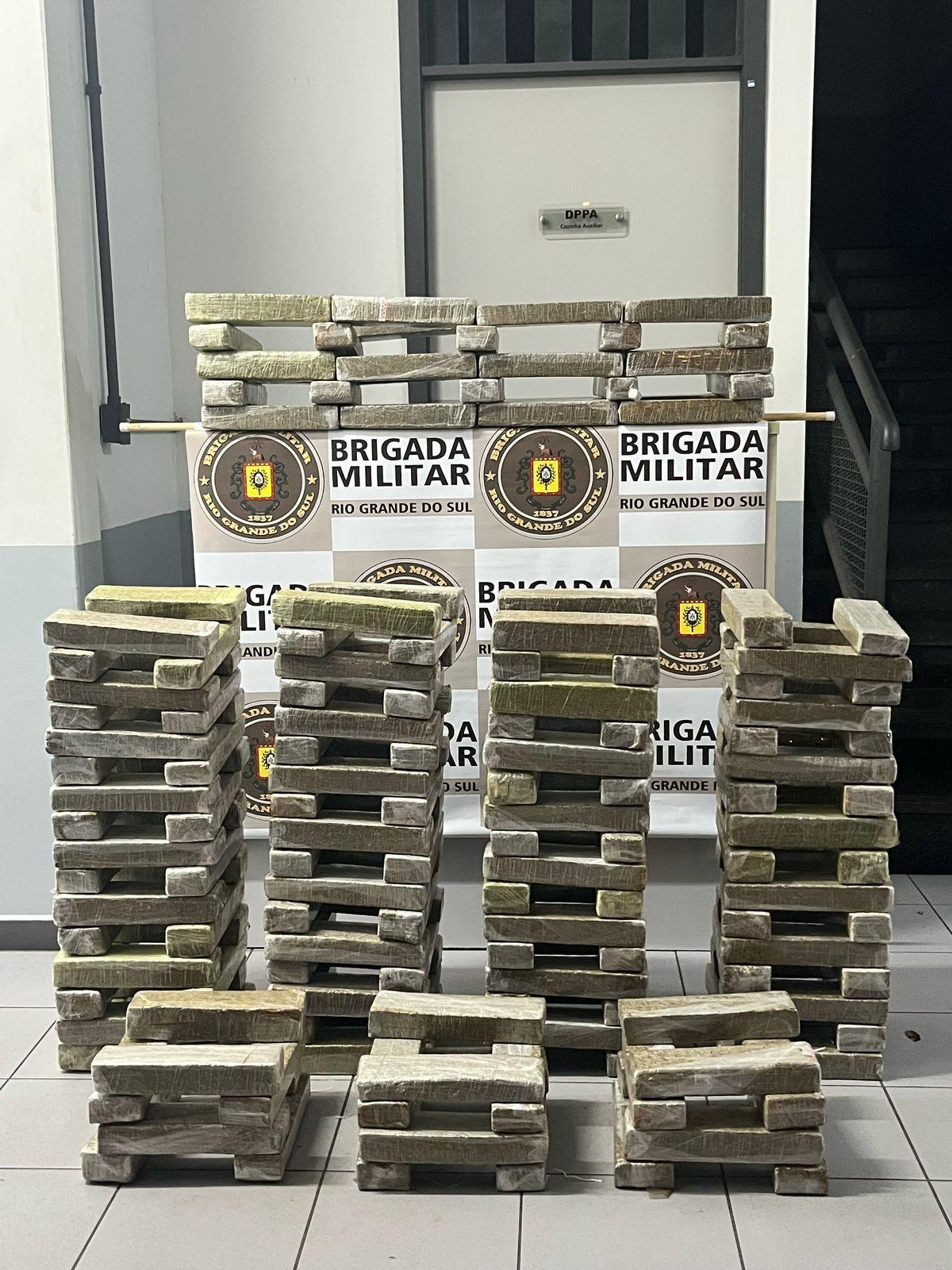 Brigada Militar realiza apreensão de 155kg de drogas em Novo Hamburgo