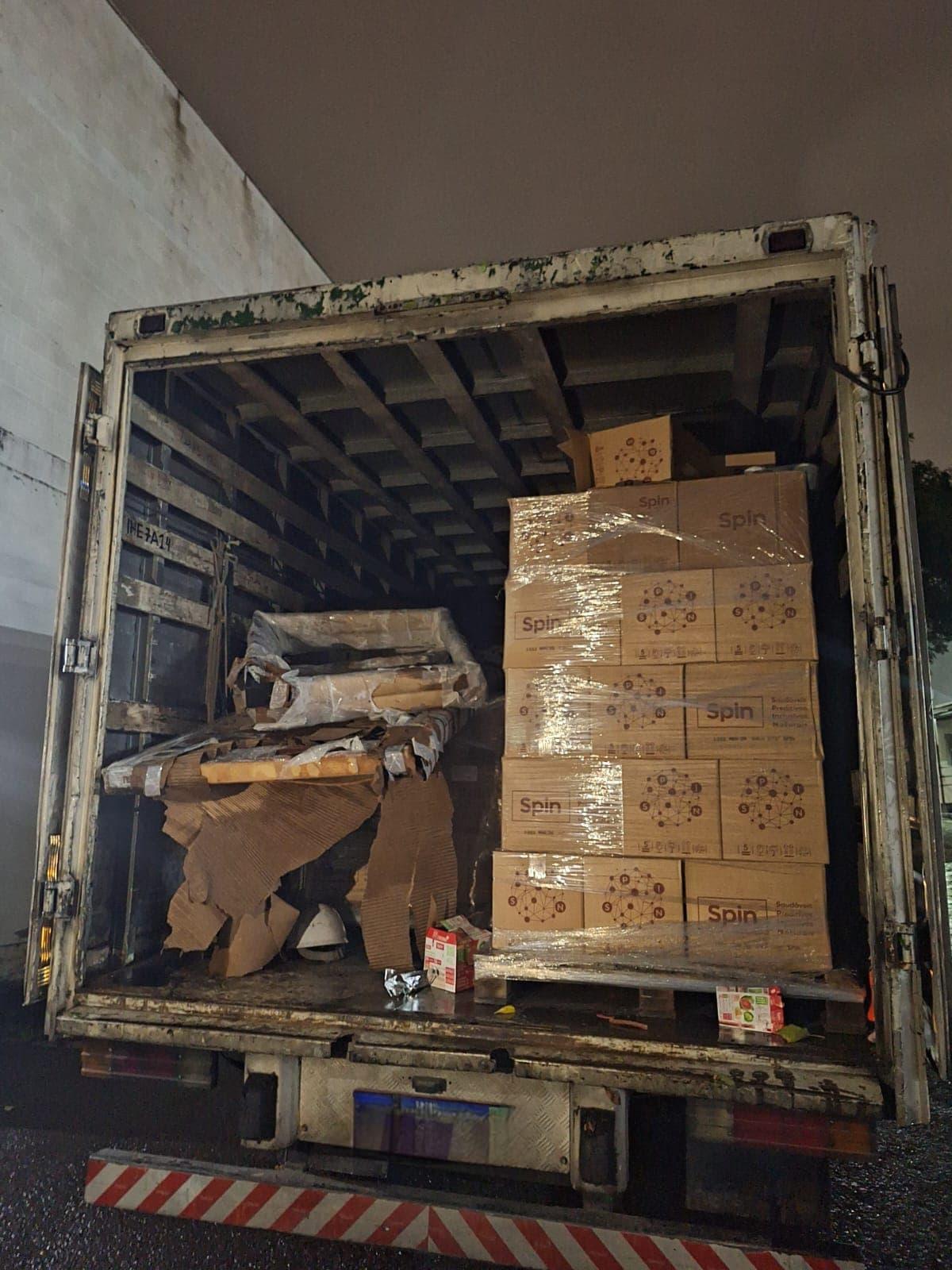 BRIGADA MILITAR RECUPERA EM ESTÂNCIA VELHA CAMINHÃO FURTADO 