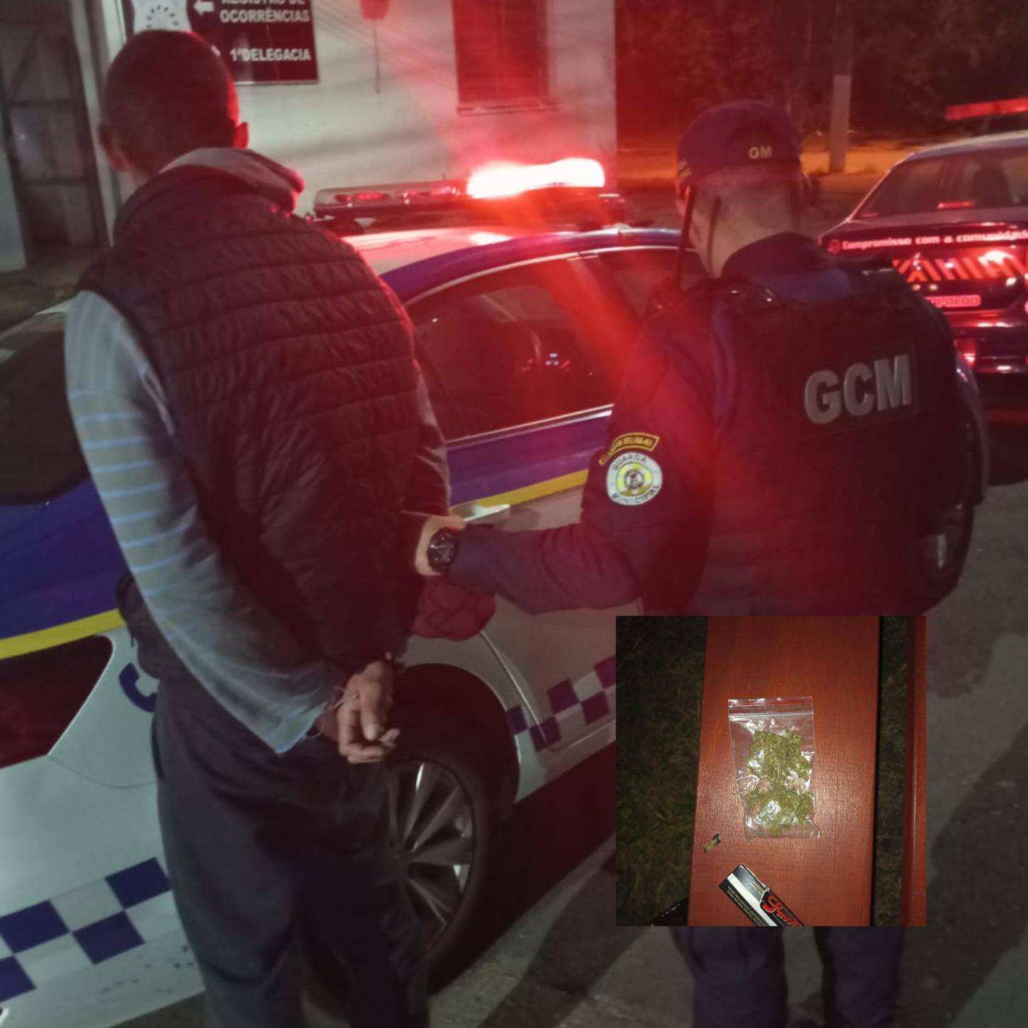 JOVENS SÃO DETIDOS POR USO DE ENTORPECENTES EM PRAÇA DO BAIRRO LAGO AZUL