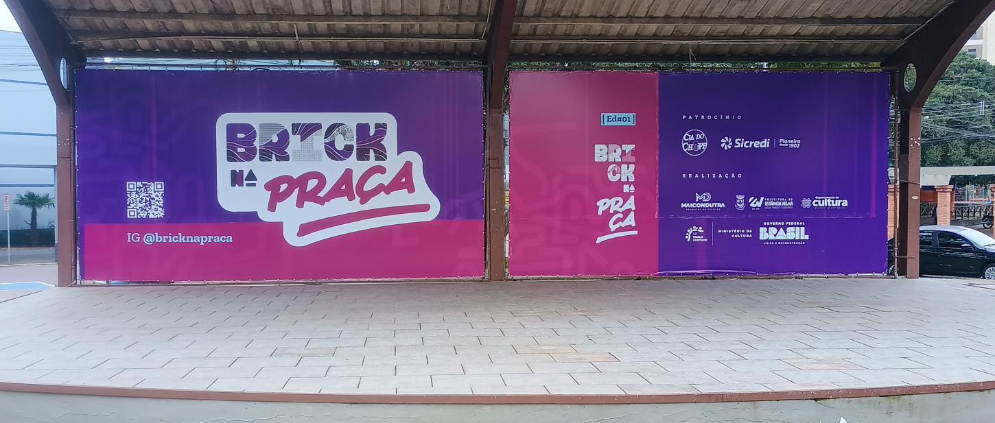 Neste domingo tem 1° Brick na Praça em Estância Velha