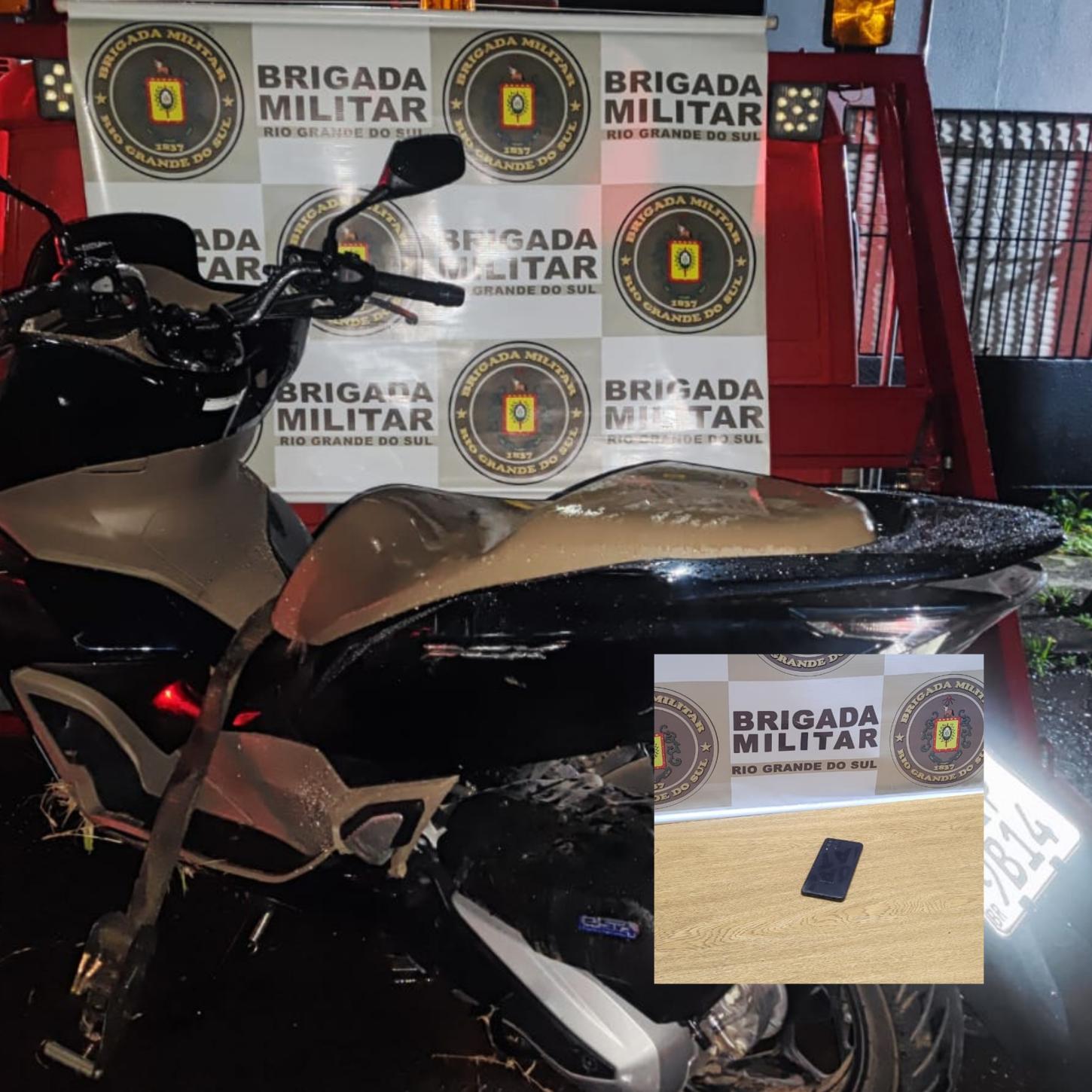 Brigada Militar recupera motocicleta roubada em Estância Velha