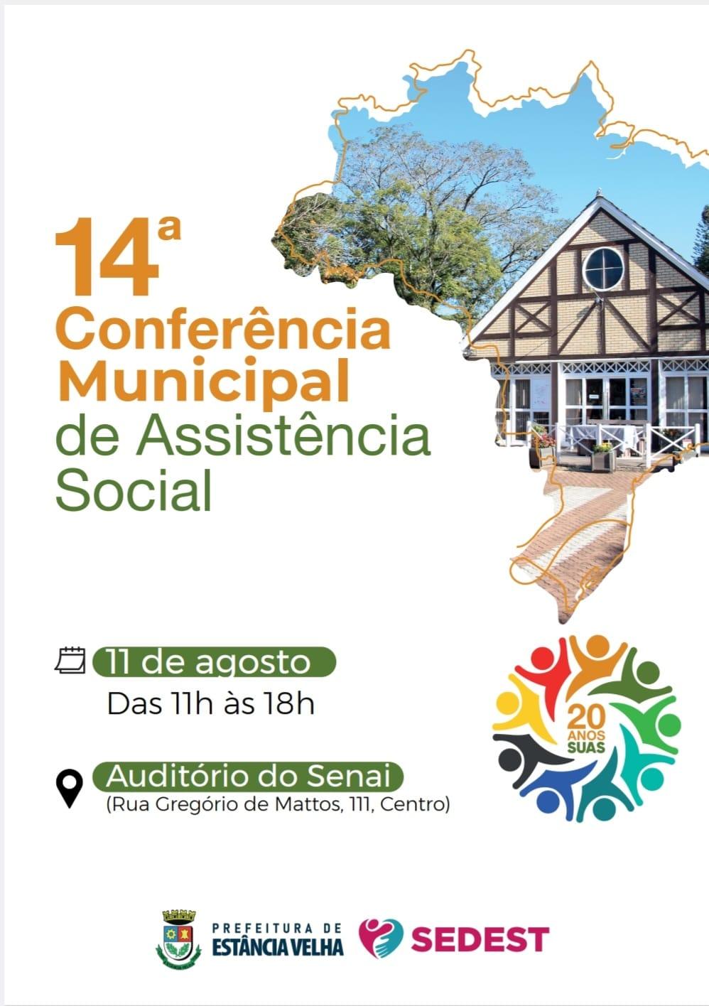 Estância Velha tem a 14ª Conferência Municipal de Assistência Social