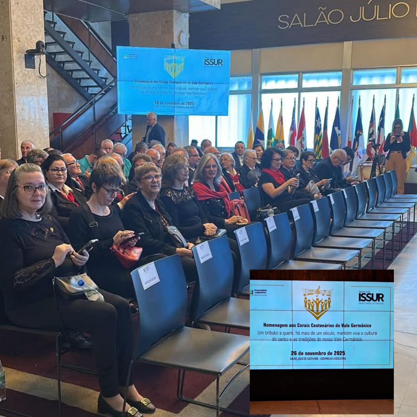 Coral União é homenageado na Assembleia Legislativa pelos seus 131 anos