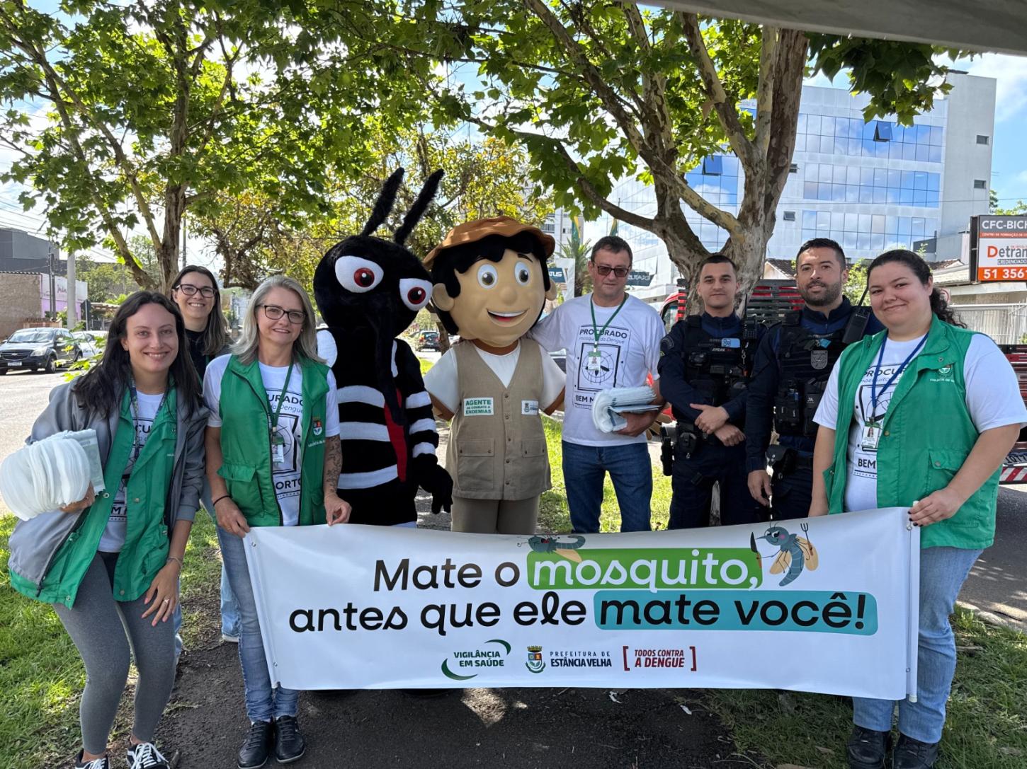 Estância Velha promove blitz educativa para a Semana de Mobilização Contra a Dengue