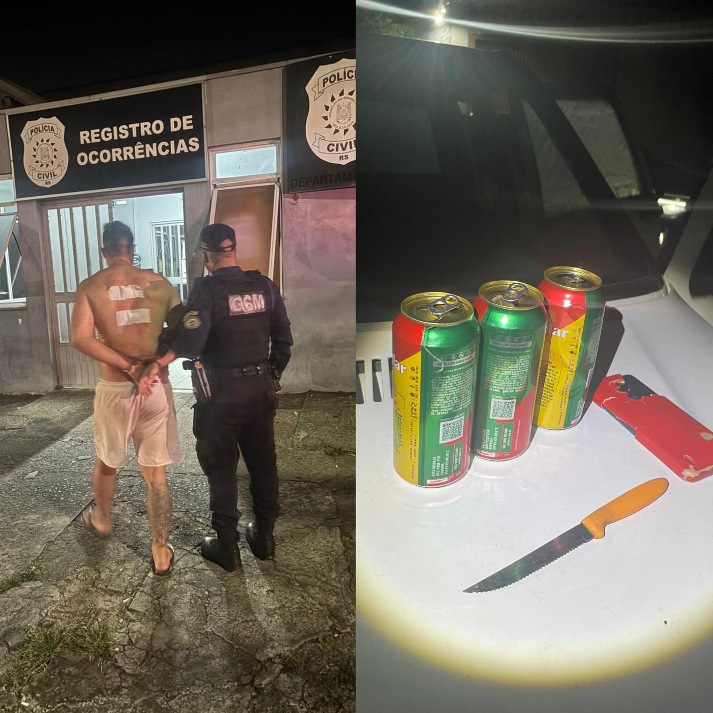 GCM age rápido e evita tragédia em caso de violência doméstica em Estância Velha