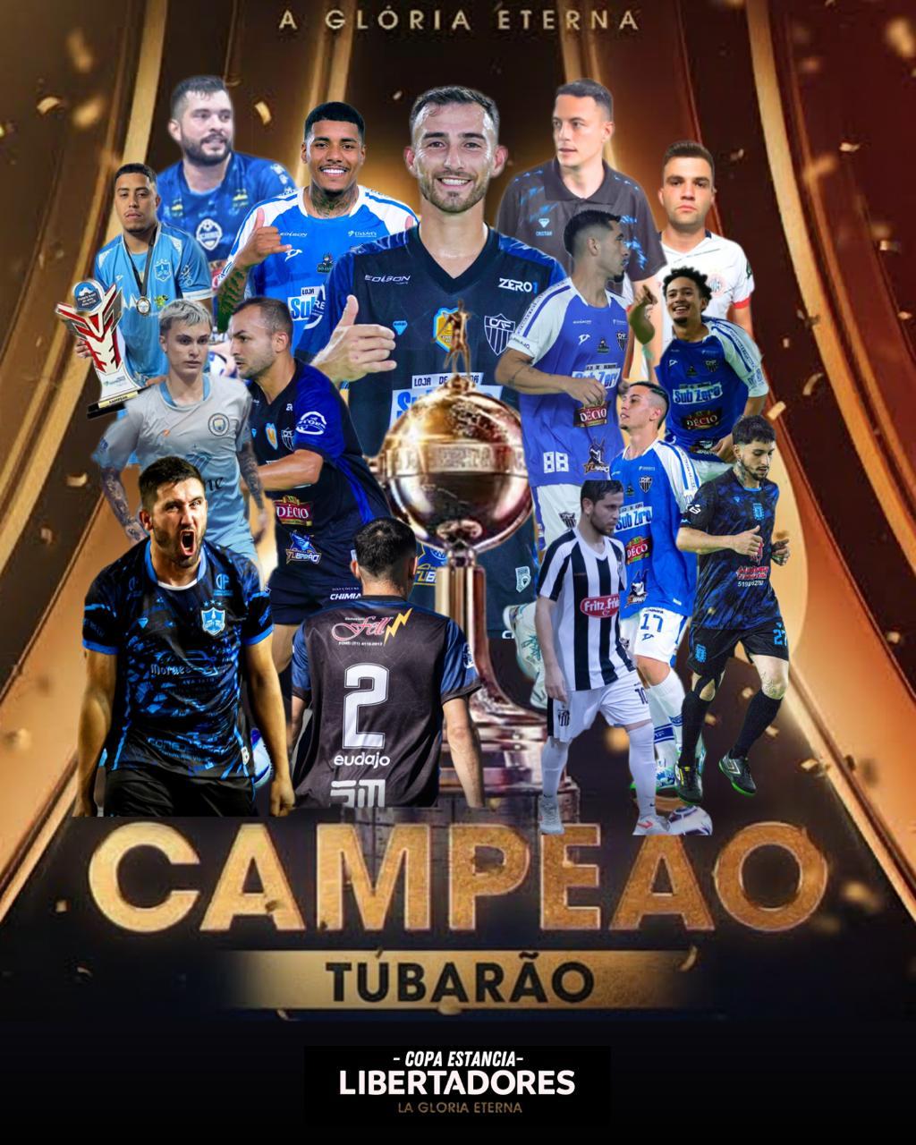 Tubarão vence de goleada e é campeão da Copa Estância Libertadores
