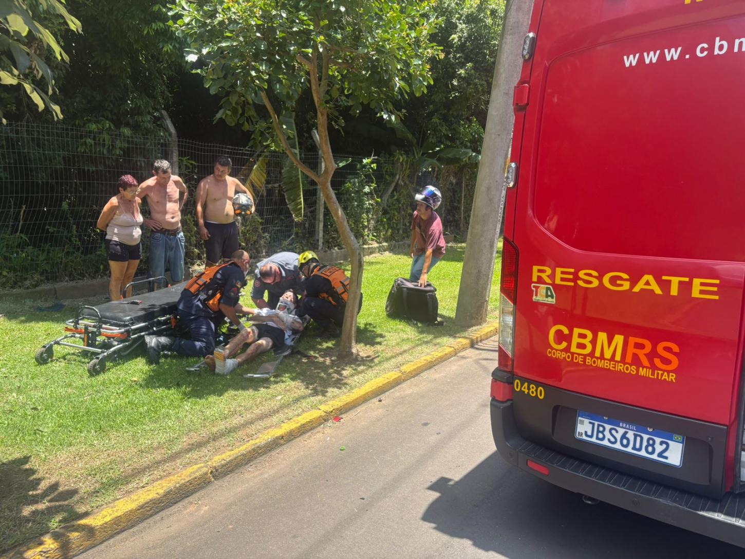 Acidente deixa vítima ferida na avenida Walter Klein