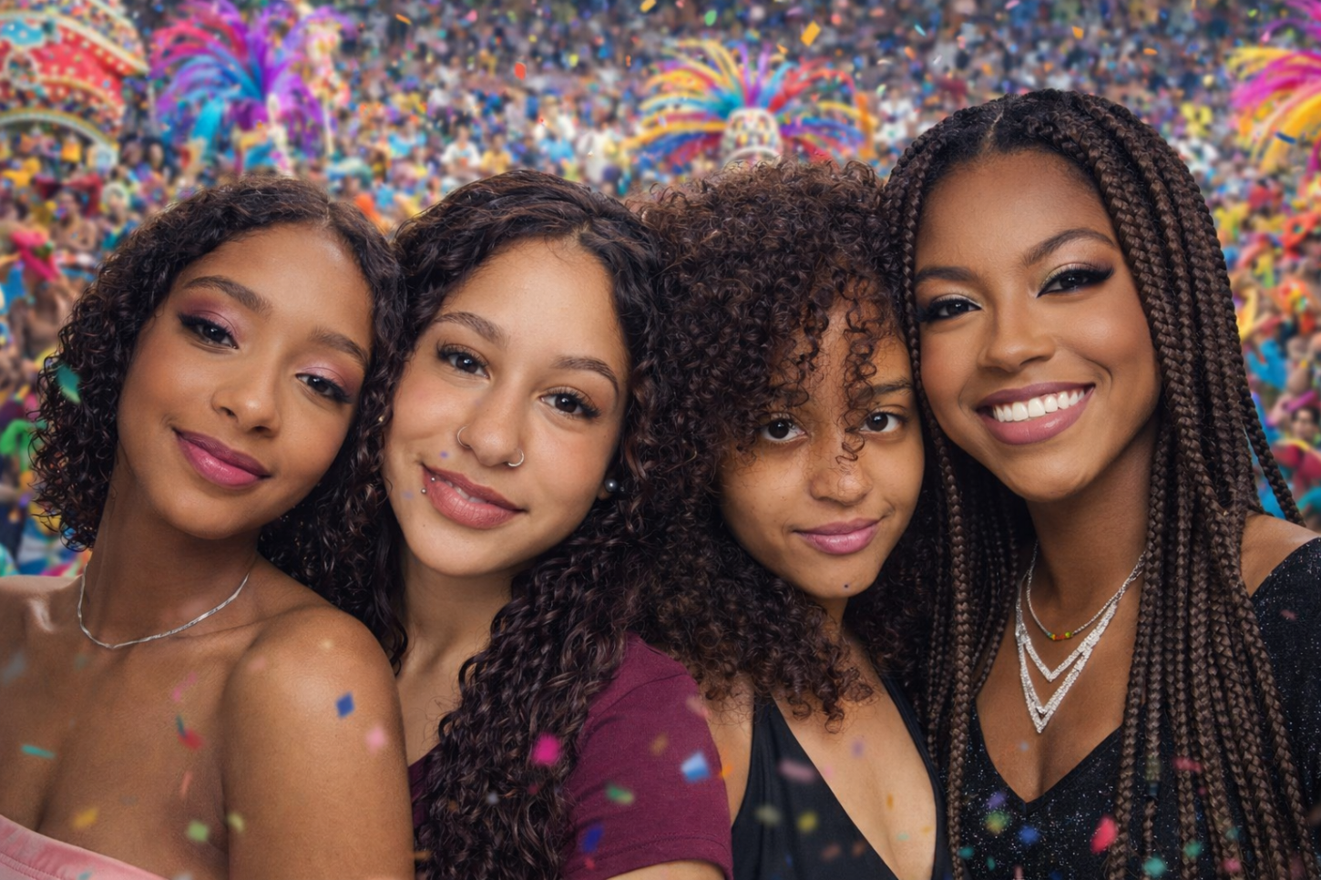 Quatro candidatas ao título de Rainha do Carnaval de Estância Velha