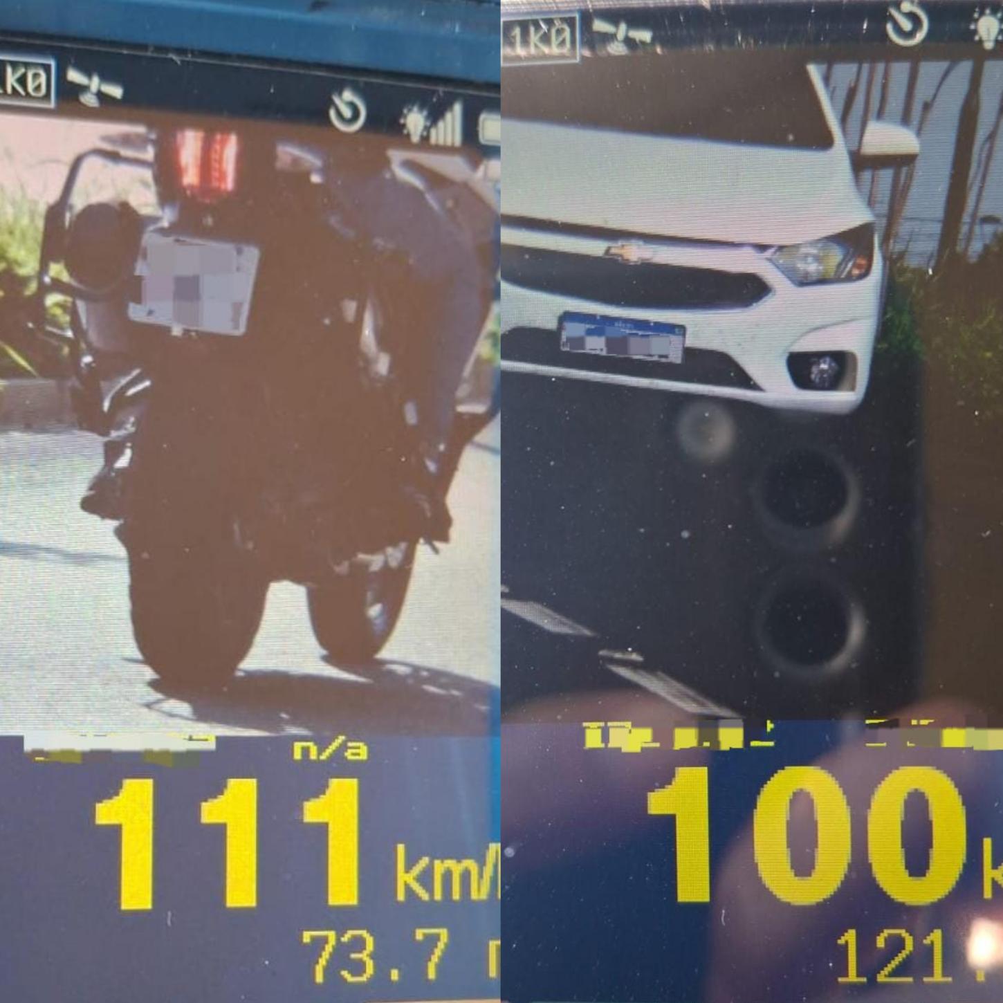 GCM flagra veículos a mais de 100 km/h na Av. Presidente Vargas, em Estância Velha