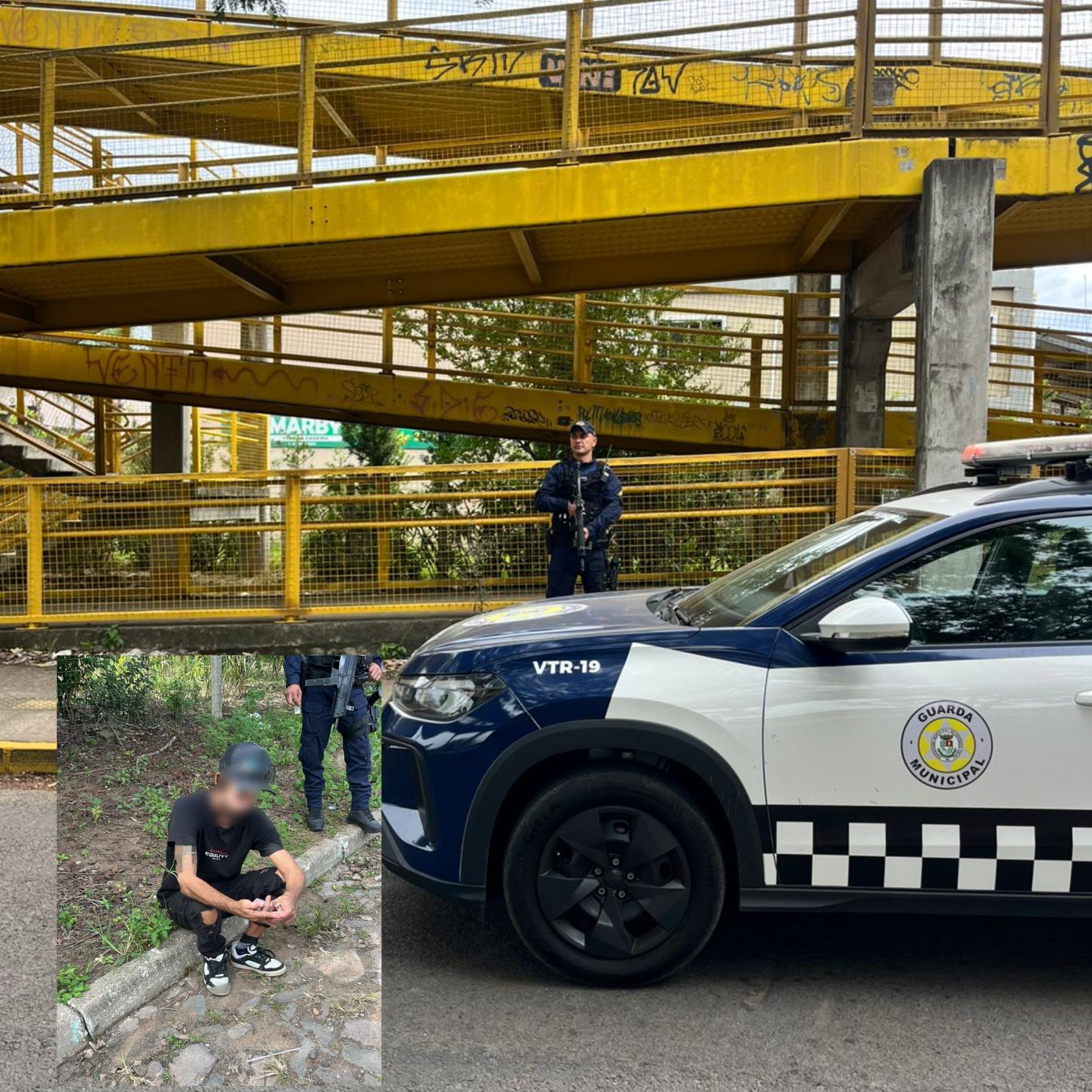 GCM intensifica patrulhamento e detém suspeito com facas no bairro Rincão