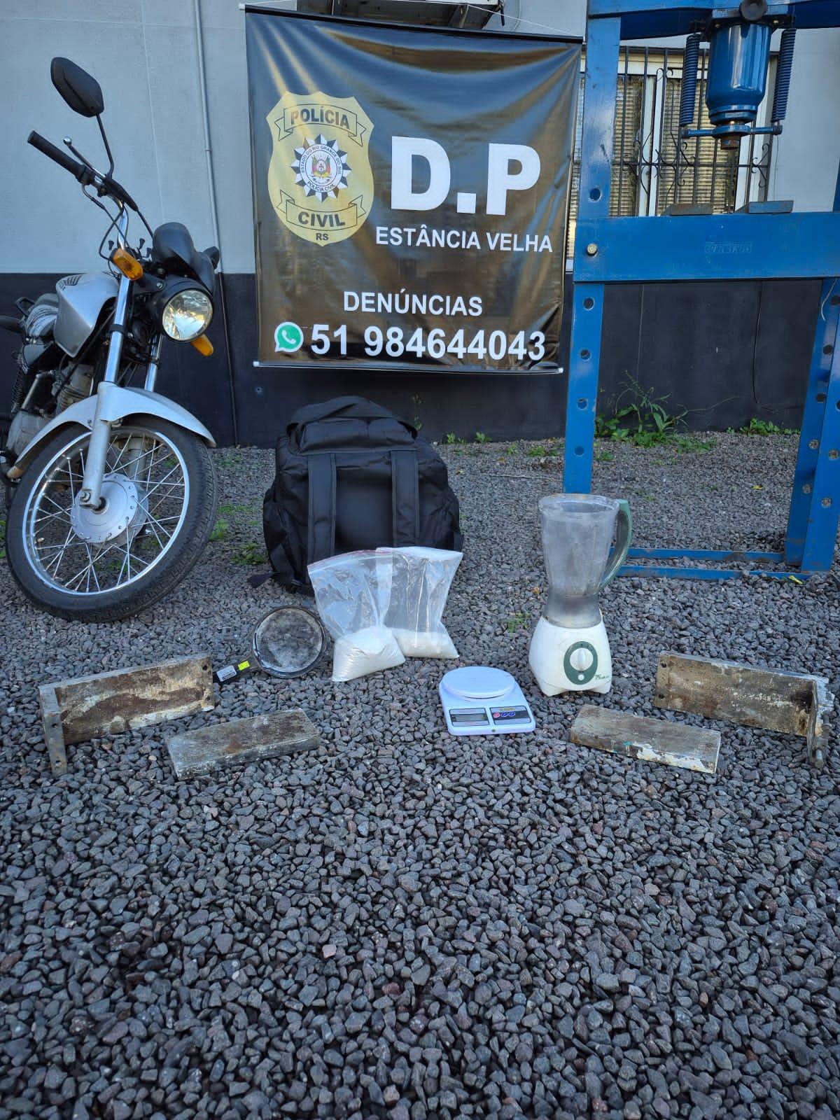 Polícia Civil desmantela laboratório de cocaína e efetua prisão em flagrante por tráfico de drogas