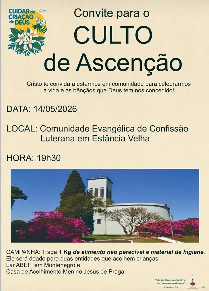 Culto de Ascensão do Senhor
