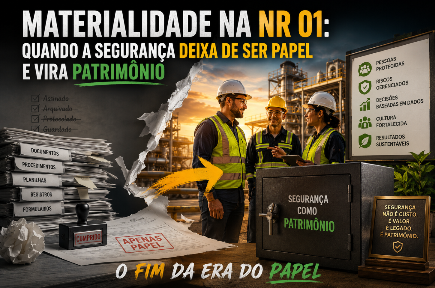 MATERIALIDADE NA NR 01: QUANDO A SEGURANÇA DEIXA DE SER PAPEL E VIRA PATRIMÔNIO