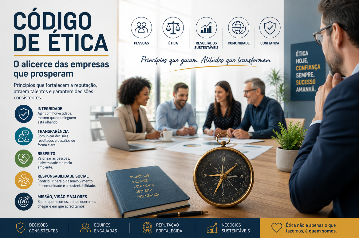 PRINCÍPIOS QUE TRANSFORMAM: POR QUE TODA PEQUENA OU MÉDIA PRECISA DE UM CÓDIGO DE ÉTICA