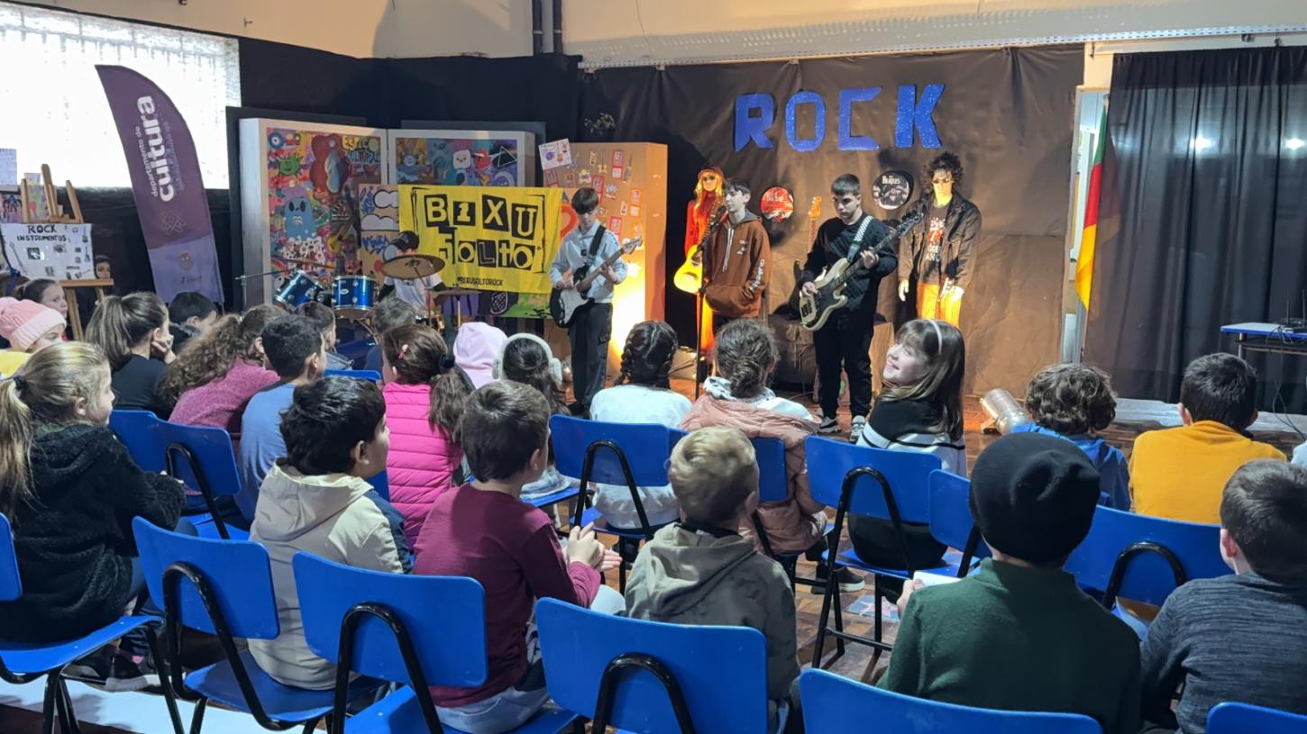 Banda Mirim celebra o Rock com apresentação no Espaço Cultural