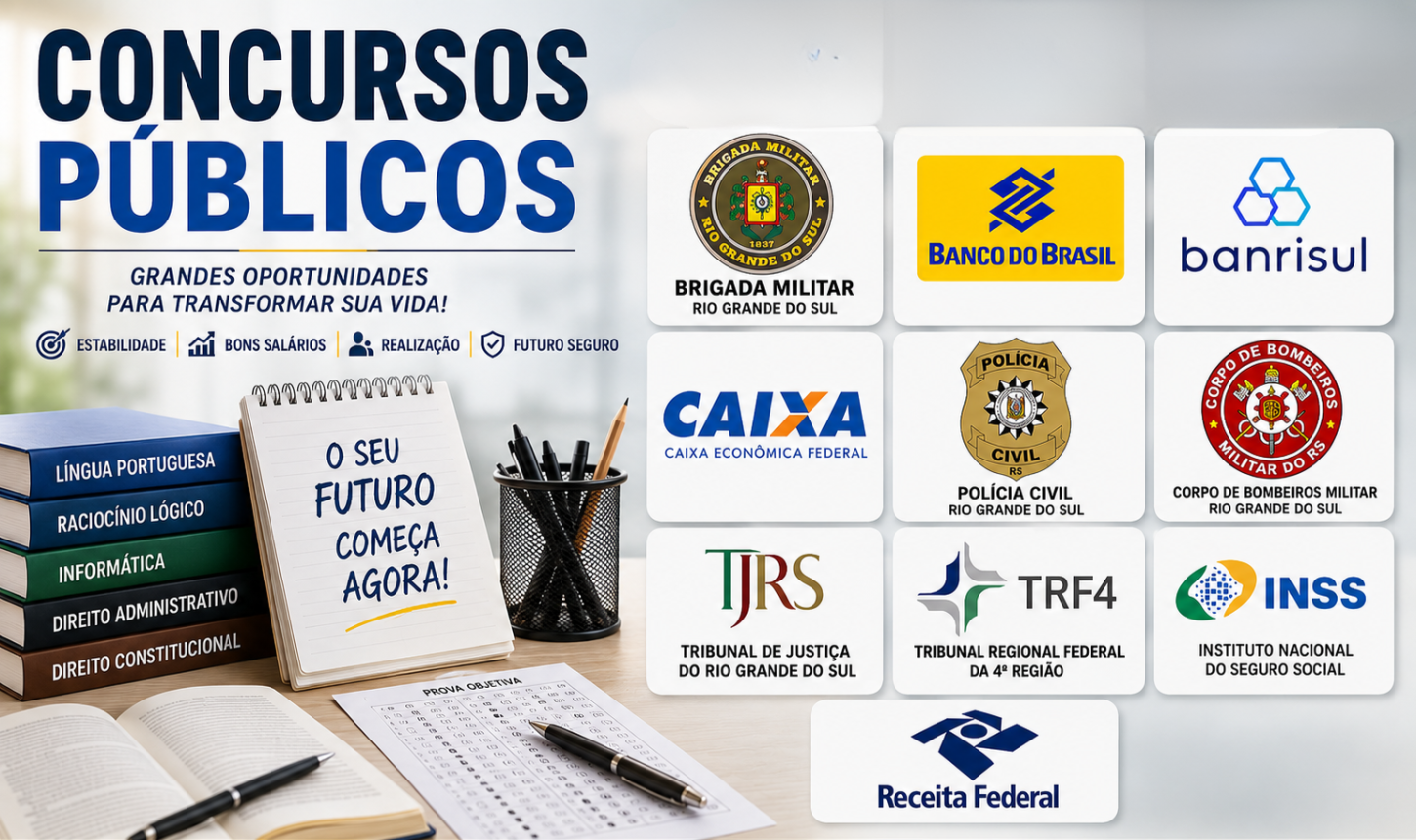 Concursos públicos movimentam o Vale do Sinos e ampliam oportunidades para quem busca estabilidade