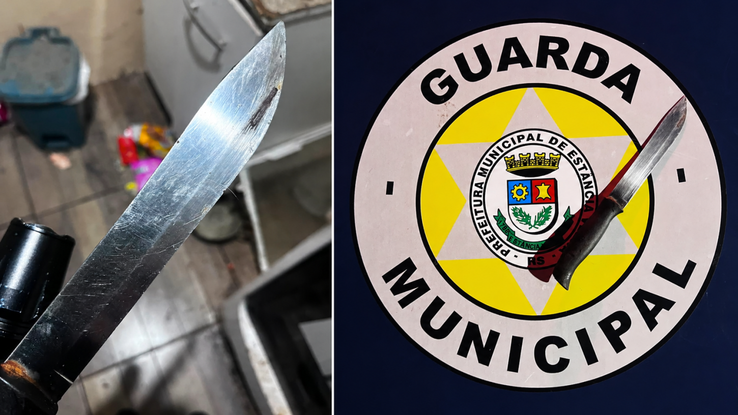 Guarda Civil Municipal de Estância Velha prende homem por tentativa de feminicídio contra a filha
