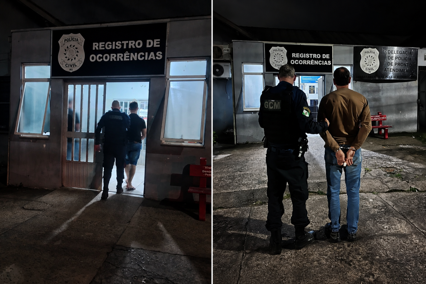 DOIS HOMENS SÃO PRESOS PELA GCM POR VIOLÊNCIA DOMÉSTICA NA NOITE DESTE SÁBADO EM ESTÂNCIA VELHA