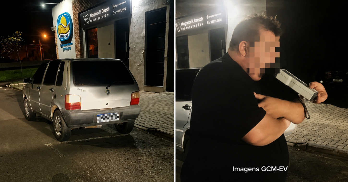 GCM PRENDE MOTORISTA POR EMBRIAGUEZ AO VOLANTE APÓS DIREÇÃO PERIGOSA, RESISTÊNCIA À PRISÃO E AMEAÇAS AOS AGENTES EM ESTÂNCIA VELHA