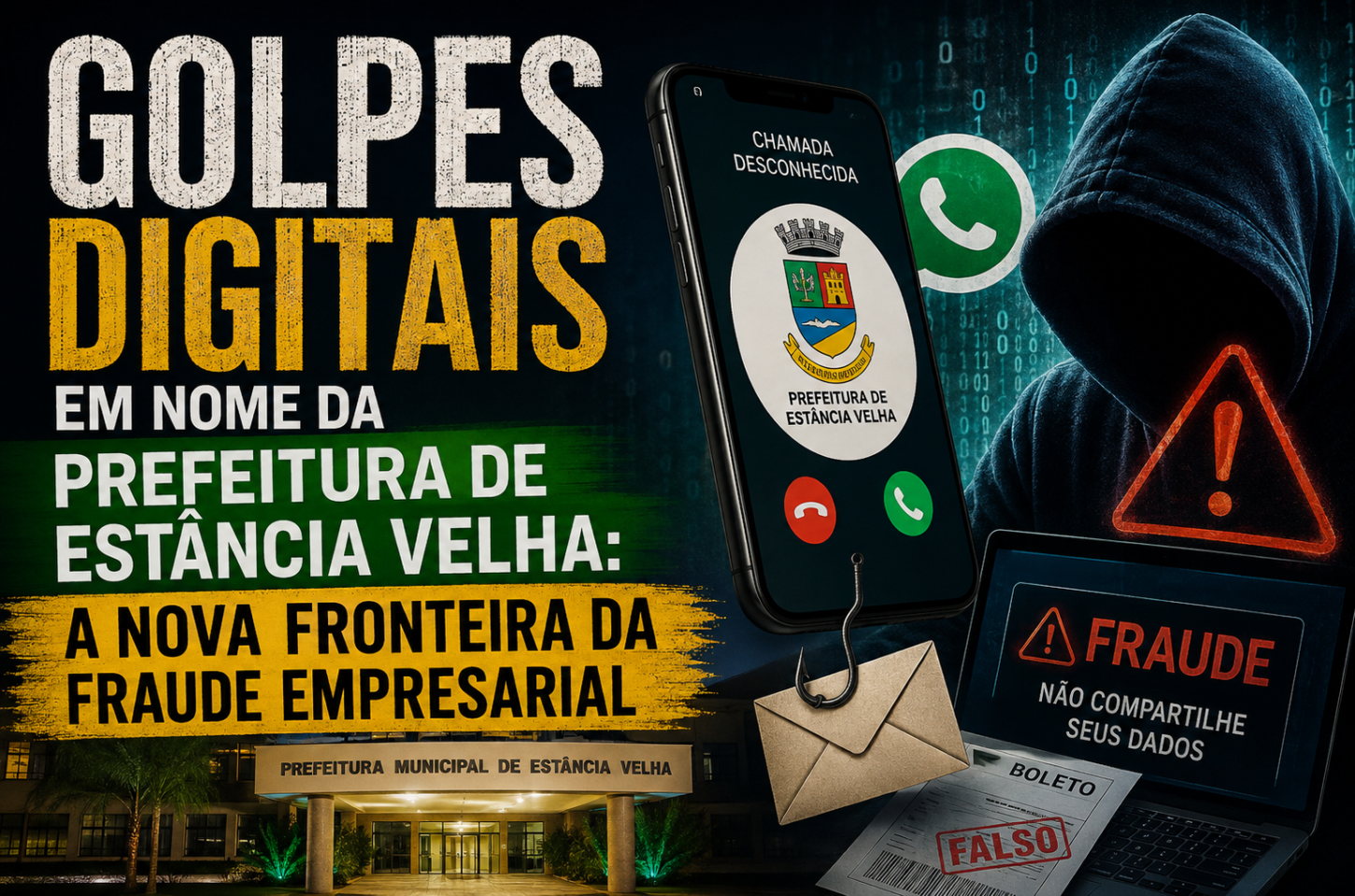 GOLPES DIGITAIS EM NOME DA PREFEITURA DE ESTÂNCIA VELHA: A NOVA FRONTEIRA DA FRAUDE EMPRESARIAL