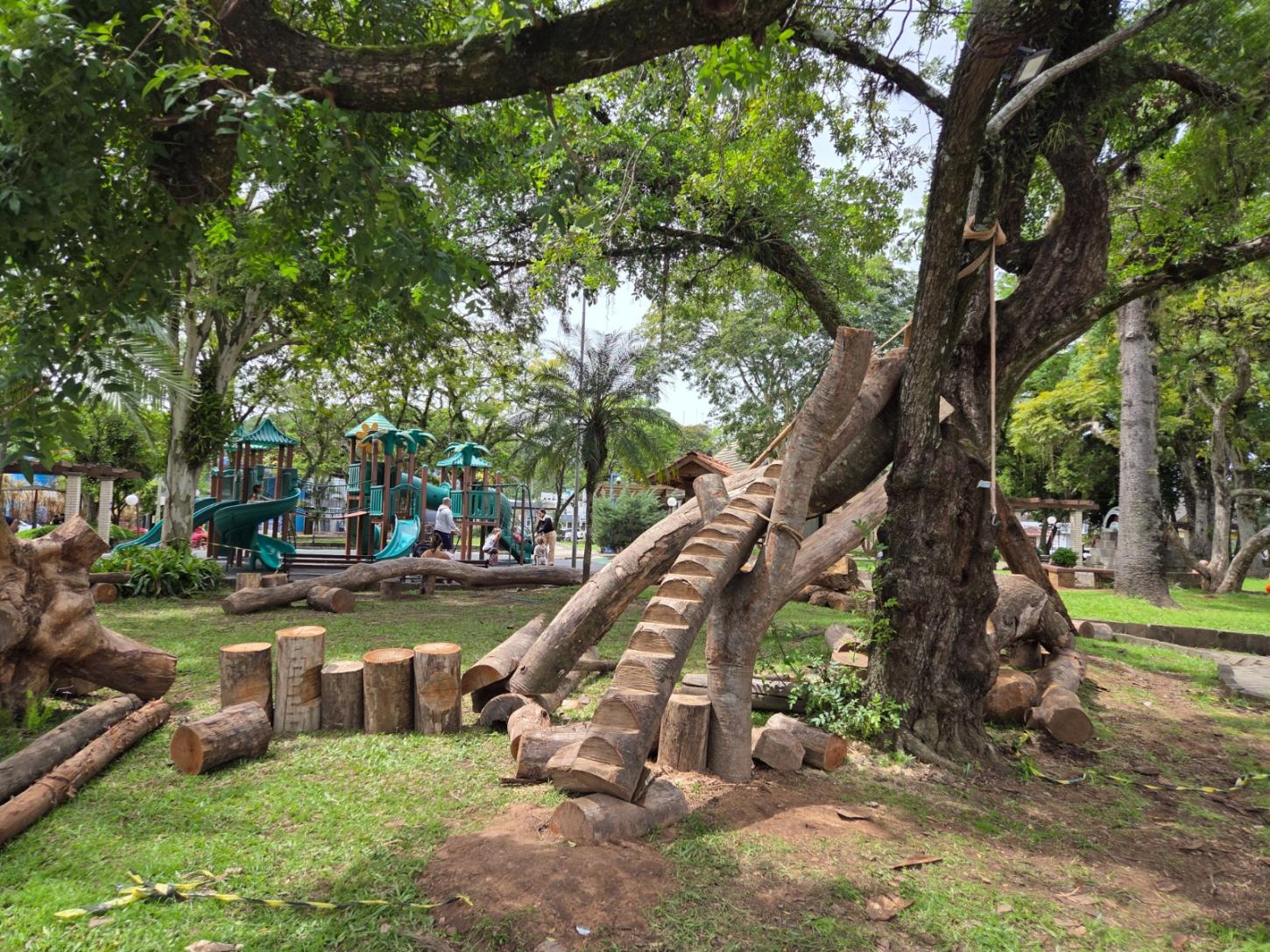 Estância Velha instala Pátio Naturalizado na Praça 1º de Maio