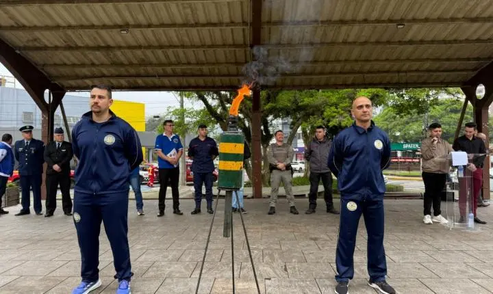 Chegada do Fogo Simbólico inicia as celebrações cívicas em Estância Velha